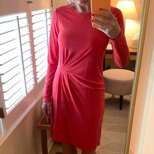 BCBGmaxazria Red Long Sleeve Knee Length Odessa Dress